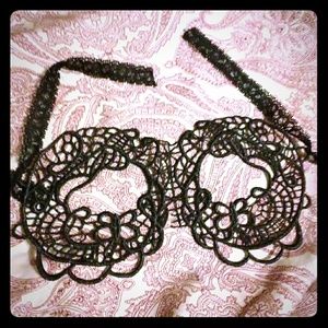 Black Lace Masquerade Party Mask